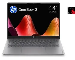 HP OmniBook 3 14-hz0710ndx - Ordinateur portable Copilot+ - 14 pouces - Snapdragon X - 8 Go/512 Go