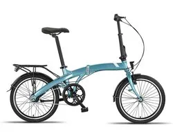 Pacto Five N7 Vouwfiets Blauw Shimano Nexus 7v Terugtraprem Plooifiets 20 inch Aluminium Folding Bike