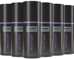 Amando - Mystery Deodorant Spray - 6 x 150 ml - Lot économique