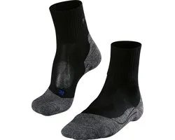 FALKE TK2 Cool Short anti-blaar dik lyocell functioneel materiaal wandelsokken heren zwart - maat 42-43