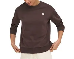 Jacqueline de Yong Pull Jdyparis L/s Emb Sweat Jrs Noos 15221015 Coffee Bean/ Paris Tnt Femmes Taille - L