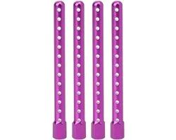 4 stks RC Car Body Post Mounts, Aluminium Auto Shell Kolom Compatibel met HSP 94102/94122/94103/94123 1/10 RC Auto Model(Purper) Golf