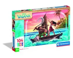 Clementoni Disney Vaiana 2 Legpuzzel 104 Stukjes - Super Kinderpuzzel - Educatief Speelgoed - Puzzel voor Kinderen, Meisjes en Jongens vanaf 6 Jaar