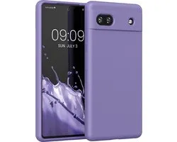 coque kwmobile pour Google Pixel 6a - Coque avec revêtement en silicone - Coque pour smartphone en violet lilas