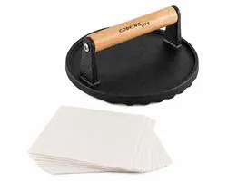 Cooking Life® Hamburgerpers van Gietijzer - Hamburgermaker - Smash Burger Press - BBQ Accessoires