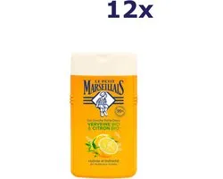 12x Gel douche Le Petit Marseillais - 250ml - Verveine et Citron BIO