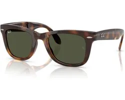 Ray-Ban RB4105 Folding Wayfarer Lunettes de Soleil Carrées - Monture Légère Pliable avec Branches Flexibles - Style Intemporel en Différentes Couleurs - Incluant Étui Rigide et Étui - Garantie 1 An