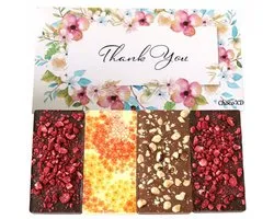Merci Cadeau chocolat - Merci chocolat - Merci Cadeau professeur - Chocolat Fairtrade - Paquet boîte aux lettres - Coffret cadeau respectueux de la nature