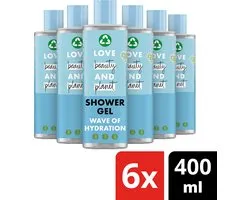 Love Beauty and Planet Marine Algae & Eucalyptus Wave of Hydration Showergel- 6 x 400 ml - Voordeelverpakking