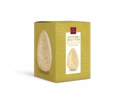 Domori Mini Paasei Melkchocolade met Pistache – Anthology Collection met Verrassing (Surprise) – Luxe Italiaanse Paaschocolade – 80 gram