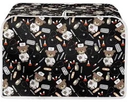Belidome Bear Nurse Small Toaster Cover Bread Machine Kitchenware Protection