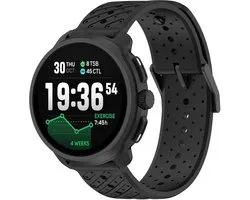 Strap-it Bracelet de Montre Silicone Universel 22mm Rayé (Zwart) – Compatible avec Suunto 5 Peak, 9 Peak, 9 Peak Pro, Vertical, Vertical 2, Race, Race S, Race 2, Run – Bracelet Sport Confortable pour Smartwatch