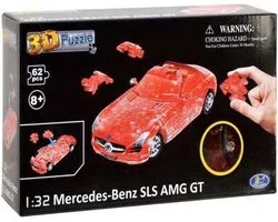 3D Puzzel Mercedes-Benz SLS AMG GT - 1:32 - Happy Well