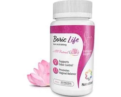 NutraBlast Boric Life Boric Acid Capsules | 600 mg | 30 Capsules