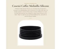 Koffiemolen - Verbeterde Smaak - Effectieve Afsluiting - Bonenmaler - Compatibel met Baratza Encore - Voedselveilig Silicoon - Vermindert Afval - Koffiecontainer
