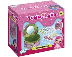 Boîte à bijoux Yummiland à décorer - En forme de cœur - Avec miroir - 100+ autocollants sur 4 planches - Jouet pour tout-petits - Bricolage - Pour filles - Dès 3 ans - Totum