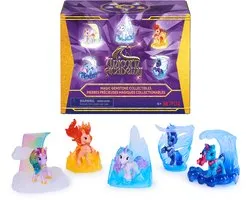 Unicorn Academy - Pack de 5 licornes avec pierres précieuses magiques - Jouets licornes - Ensembles de jeu