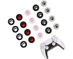 Set van 20 Antislip Joystick Caps voor PS5 en PS4 Controllers - Silicone Grip Covers in Diverse Kleuren voor Xbox One Series