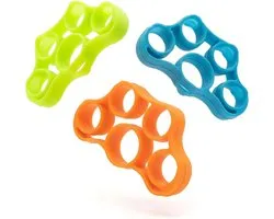 3PCS finger trainers, handle amplifier silicon strengthen the strength of the fingers portable improves the - ShopVlot