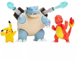 pokemon battle figure multi-pack - pokémon - set van 3 figuren - pikachu - blastoise - charmeleon