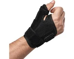VeryGoods Duimbrace Rechts & Links – Verstelbare Duimband – Thumb Brace – One Size – Heren & Dames – Zwart