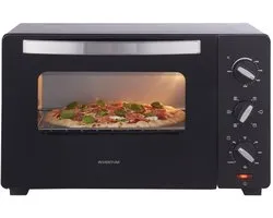 Inventum OV307B Vrijstaande oven - 30L - Hetelucht - Draaispit - 100-230°C - 5 ovenstanden - Zwart