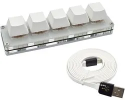 5 Key Gaming Keyboard Programming Macro Keyboard With Data Cable Mechanical Keyboard For SayoDevice - ShopVlot
