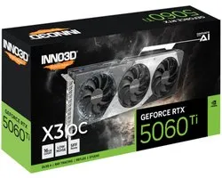 INNO3D NVIDIA GeForce RTX 5060 Ti X3 OC - Videokaart - 16GB - GDDR7 - PCIe 5.0 - 1x HDMI 2.1b - 3x DisplayPort 2.1a