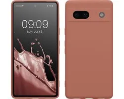 kwmobile coque de téléphone adaptée à Google Pixel 7a - Coque pour smartphone - Découpe précise pour appareil photo - En rose hivernal