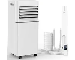 Mobiele Airco 10000 BTU – 4-in-1 Airconditioner – 48 dB – 75° Oscillatie – 24-uurs Timer – Wit