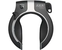 AXA Victory Frameslot – ART 2 fietsslot – Met Plug‑in mogelijkheid – Extra sterk gehard staal – Multi‑bevestiging – Beveiligingsniveau 14 – Zwart/Zilver