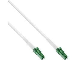 Premium LC/APC FTTH Simplex Optical Fiber Patch kabel - Single Mode OS2 - wit / LSZH - 5 meter