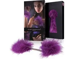 Secret Play Purple Marabou Handcuffs