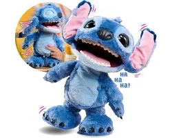 Disney Stitch - Ultimate Stitch - Interactieve pluchen knuffel - Brabbelt zijn Stitch taal, danst, zingt en beweegt