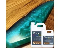 Epoxy giethars - Crystal Clear epoxyhars met UV blocker - 1kg - Tot 5 cm gieten