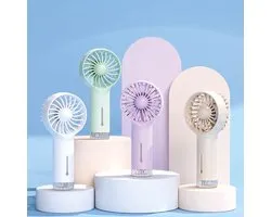 Ventilateur à main - Wit - Brume - Nano Brume - Spray - Ventilateur - Rechargeable - 14 500 mAh - 3 modes - Ventilateur - Rechargeable par USB