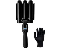 Fer à gaufrer Vaive 32 mm - Beach Waves - Fer à boucler à ondulations - Fer à boucler - Waver - Revêtement en céramique