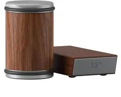 Messenslijper - Messenslijperset - Rollende Messenslijperset - Magnetische Mesgeleider - Slijpsysteem Met Hoekrol - Diamant Slijpsteen - 15° en 20° Hoek - Handmatig Slijpgereedschap - Roestvrij Staal - Keukengereedschap - Compact - Houtlook