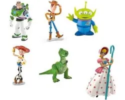 Playset Toy Story - 6 pièces - avec Buzz Lightyear et Jessie - 5-8 cm - plastique