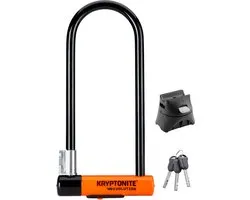 Kryptonite Evolution Beugelslot – Fiets en Scooter – ART-3 Slot – Stalen Beugelslot Elektrische Fiets – 29,2x10,2 cm – Zwart/Oranje