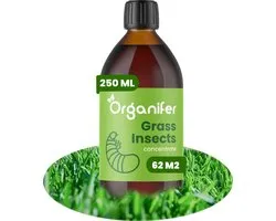 Grass Insects Concentraat (250ml, 62,5m2) - Engerlingen - Larven van Rouwvliegjes - Bodeminsecten - Emelten - Organifer