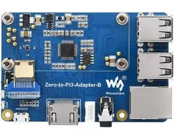 Adapter om Raspberry Pi Zero 2W te gebruiken als vervanging voor Model B/B+