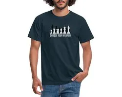 Schaak Choose Your Weapon T-Shirt Heren