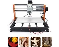 CNC Freesmachine 3018 Pro - Noodstop En Limiter - 775 Spindelmotor 24V 10000U/min - Aluminium Behuizing - Voor Acryl PVC PCB Hout Graveerwerk