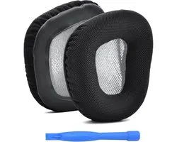 Oorkussens voor Corsair Void Elite Wireless/Pro/SE/Surround/Elite/Void, Wired & Wireless RGB Gaming Hoofdtelefoon van MMOBIEL - Koptelefoon Oorkussens - Earpads - Grijs