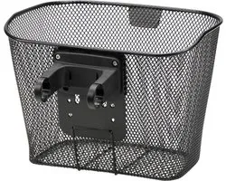 KlickFix Panier fixe E avec support, noir