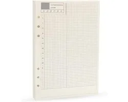 Daily Planner Refill, 6 Ring Binder Inserts, A5 Binder Inner Page, Diary Binder Refills, A5 Spiral Notebook Refill, for Filofax Gucci LV Agenda Planner Harphia(A5 5.59 x 8.27'',Daily)