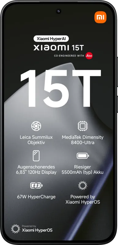 Xiaomi 15T 256GB Zwart 5G