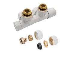 Invena DUOPLEX thermostaatventiel, wit, 50mm aansluiting