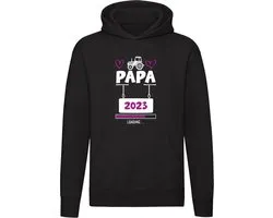 Sweat à capuche Papa Loading 2023 | père | fille | grossesse | Enceinte | nourrisson | Unisexe | Pull | Sweat | Capuche | Noir